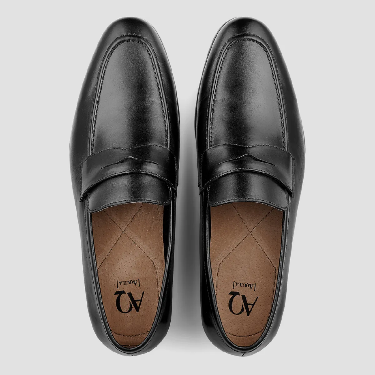 AQ By Aquila penley mens loafers in black
