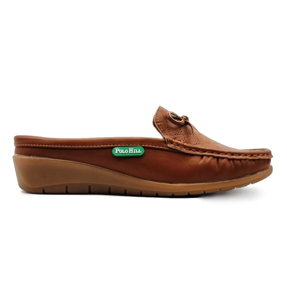 Bow Knot Half Slip On Loafer Mules