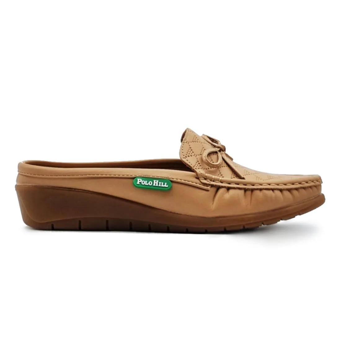 Bow Knot Half Slip On Loafer Mules