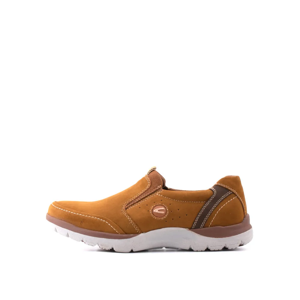 camel active Nubuck Leather Slip On Shoes Men Tan LIGUR 852411-AA1-8
