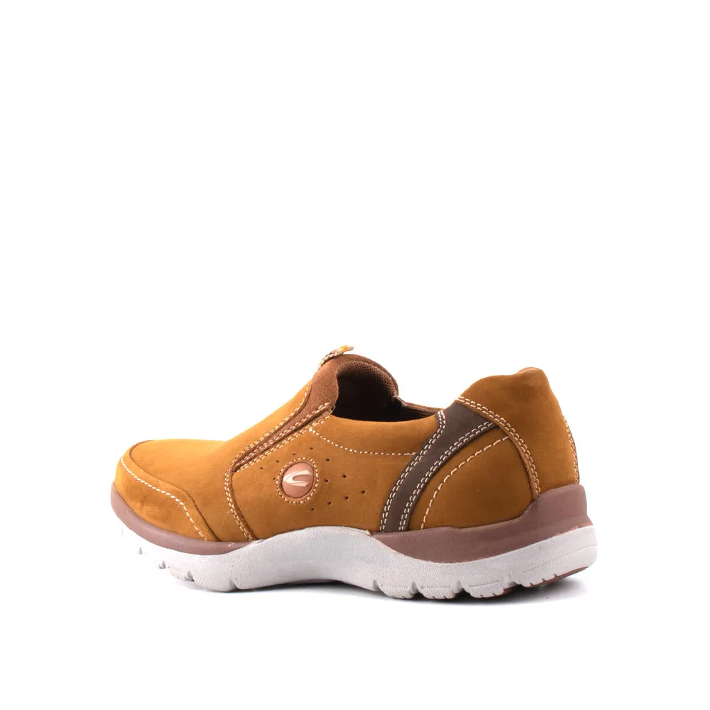 camel active Nubuck Leather Slip On Shoes Men Tan LIGUR 852411-AA1-8