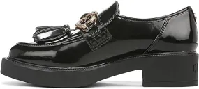Circus by Sam Edelman Nichola Black Multi Round Toe Patent Slip on Tassel Loafer