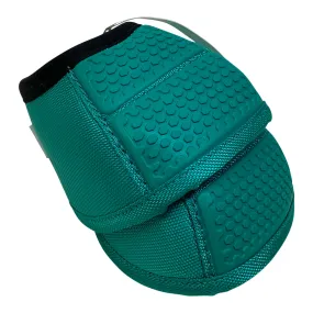 Classic Equine No Turn Flexion Bell Boots in Aqua - Large