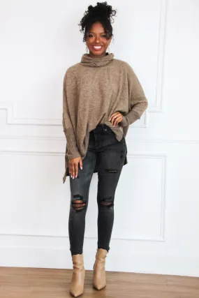 Cozy Chic Oversized Sweater: Coffee