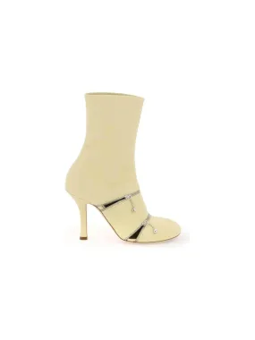 Daffodil Peep Leather Boots