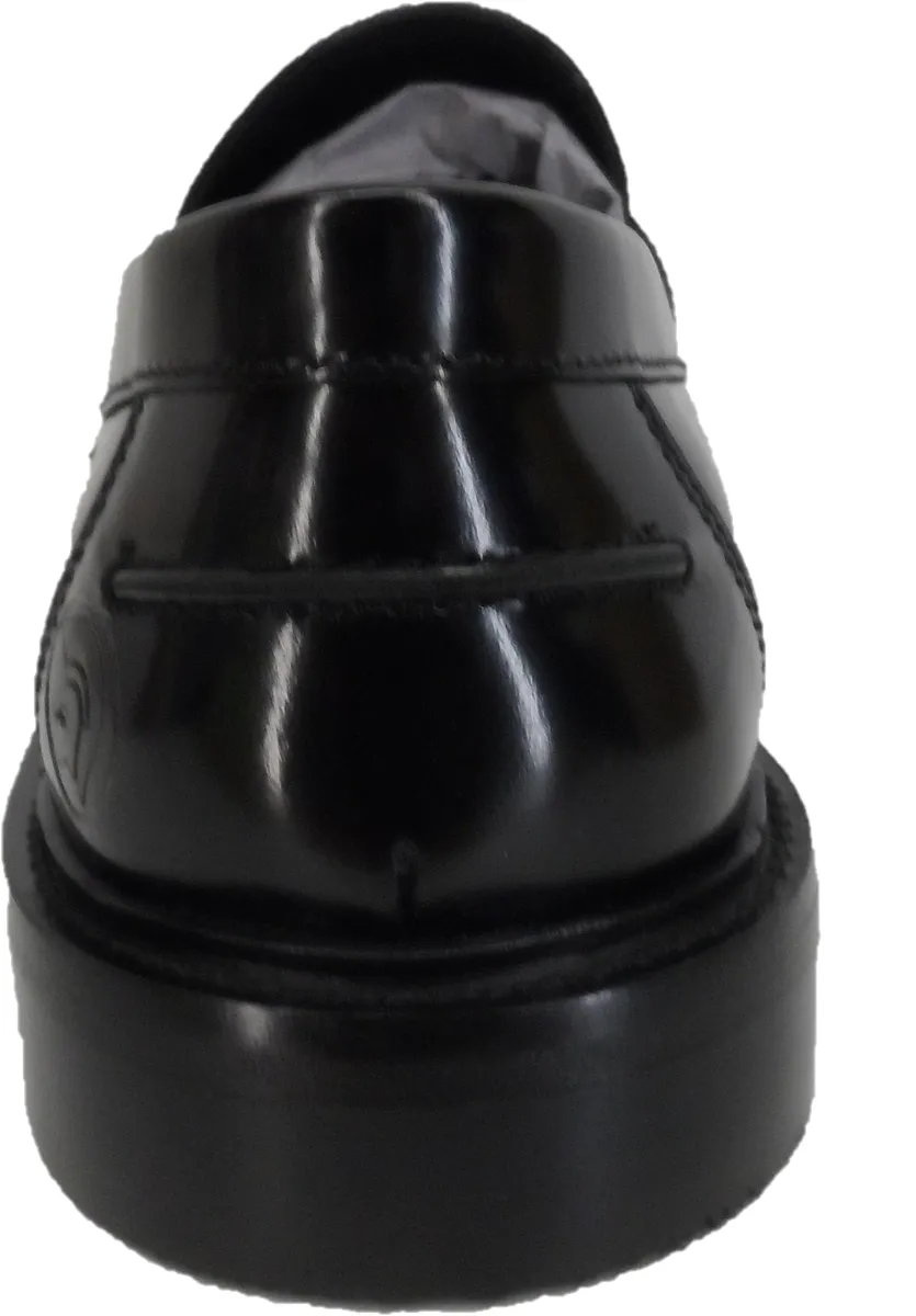 Delicious Junction and Trojan Mens The Duke Black Tassel Loafers
