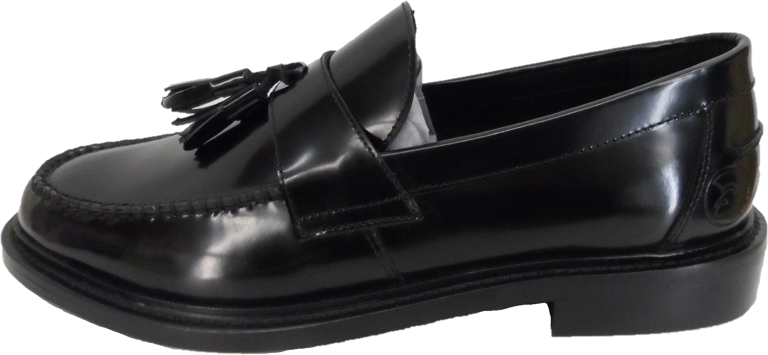 Delicious Junction and Trojan Mens The Duke Black Tassel Loafers