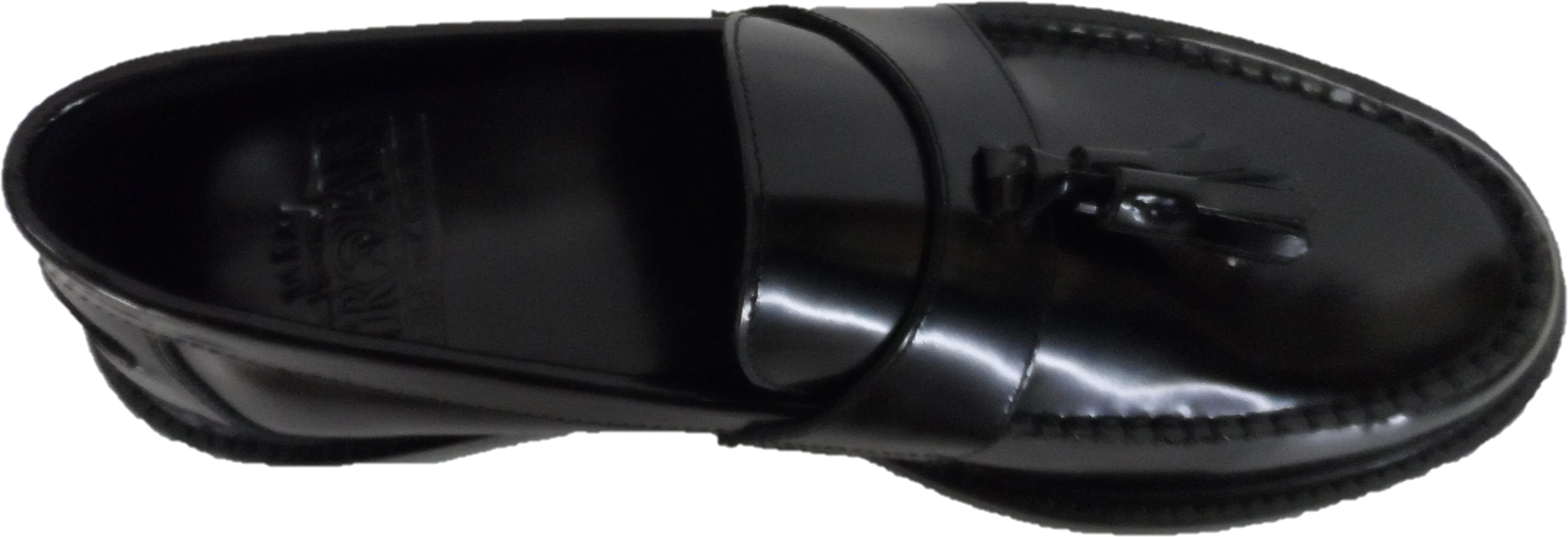 Delicious Junction and Trojan Mens The Duke Black Tassel Loafers
