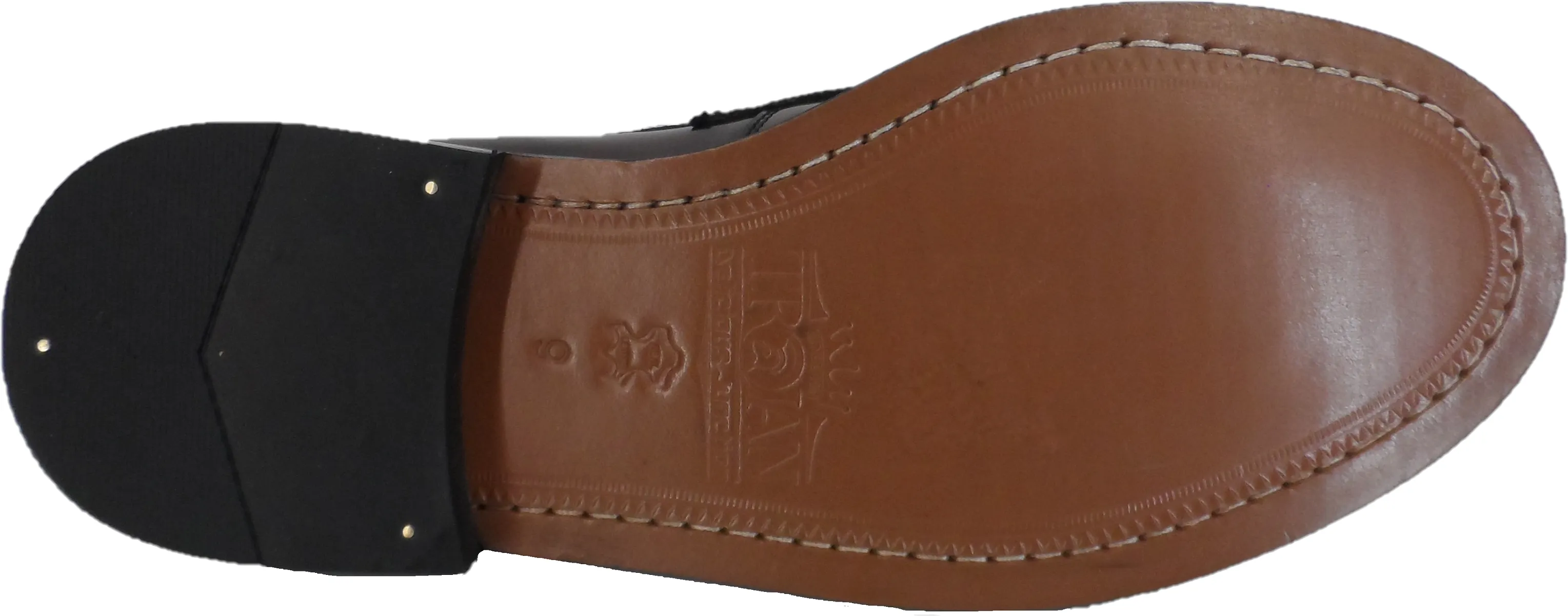 Delicious Junction and Trojan Mens The Duke Black Tassel Loafers