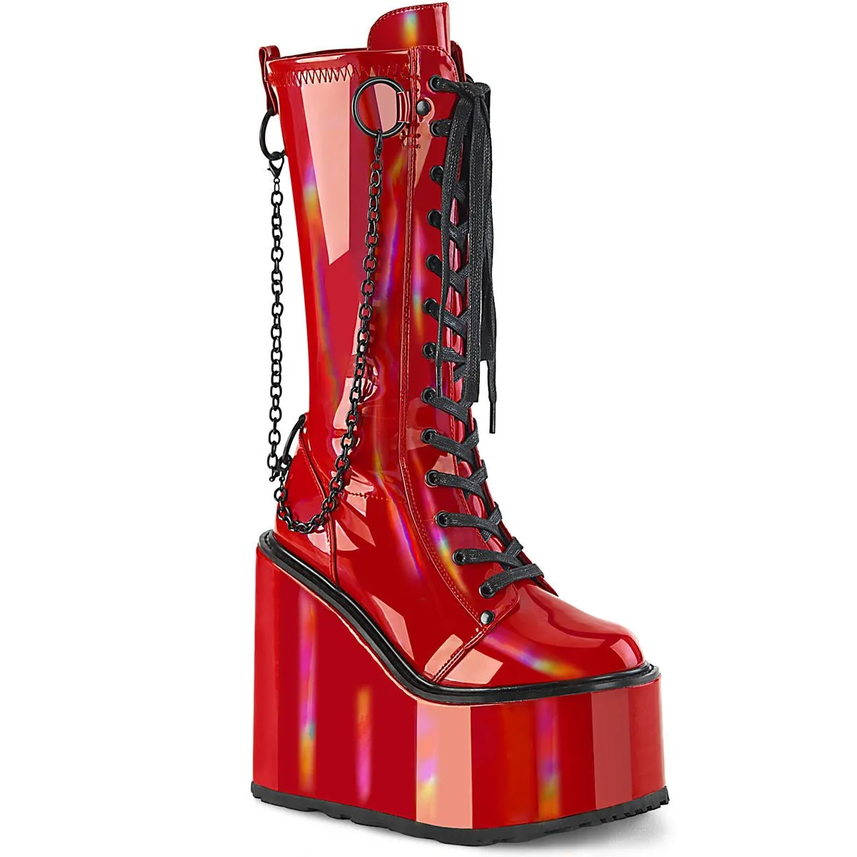 DemoniaCult Swing 150 Womens Platform Calf Length Boots