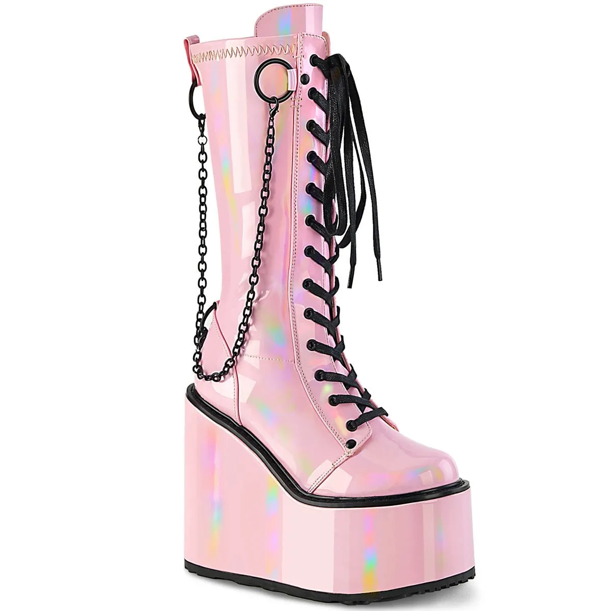 DemoniaCult Swing 150 Womens Platform Calf Length Boots