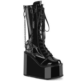 DemoniaCult Swing 150 Womens Platform Calf Length Boots