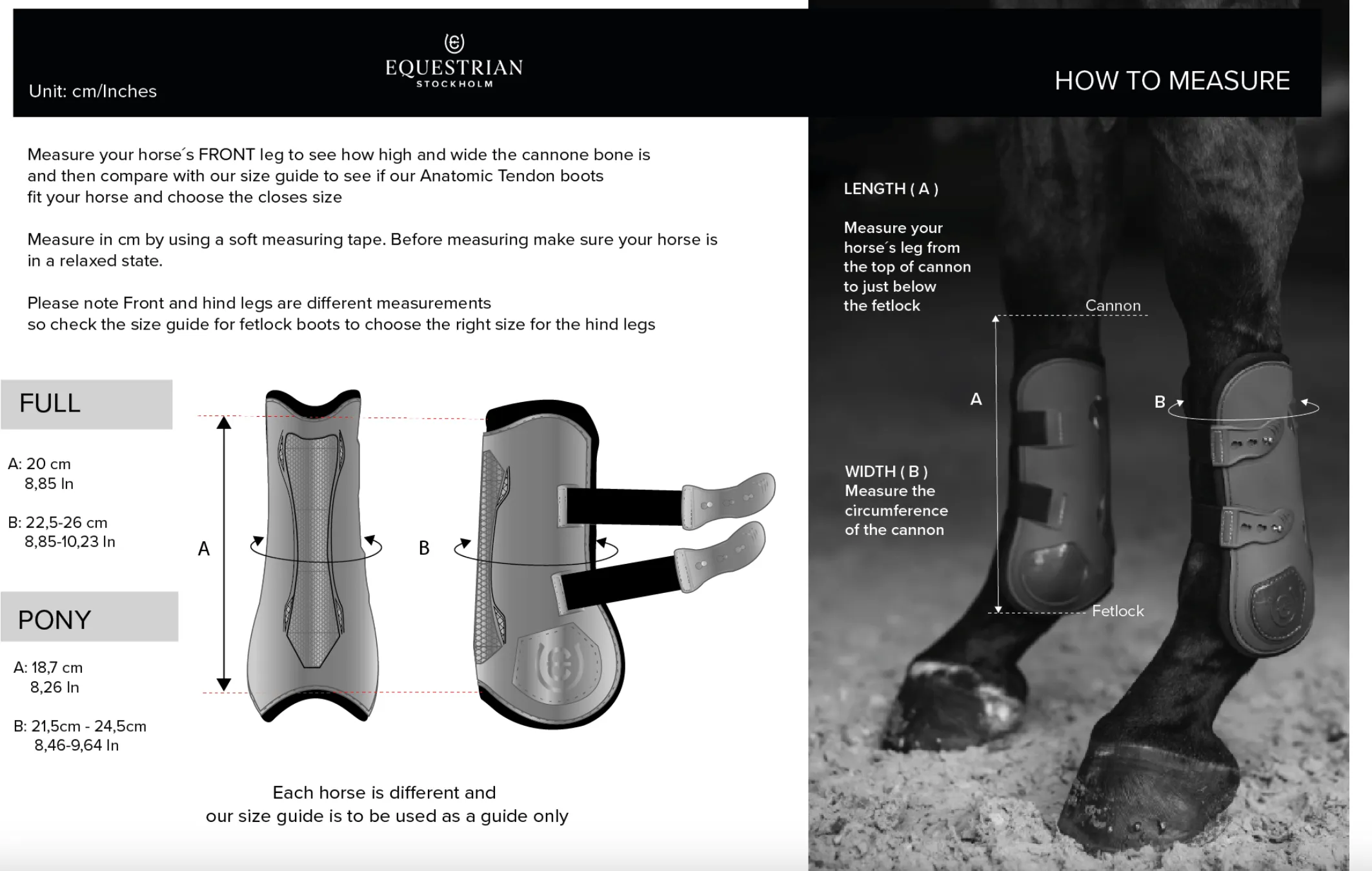 Equestrian Stockholm Tendon Boots - Brown