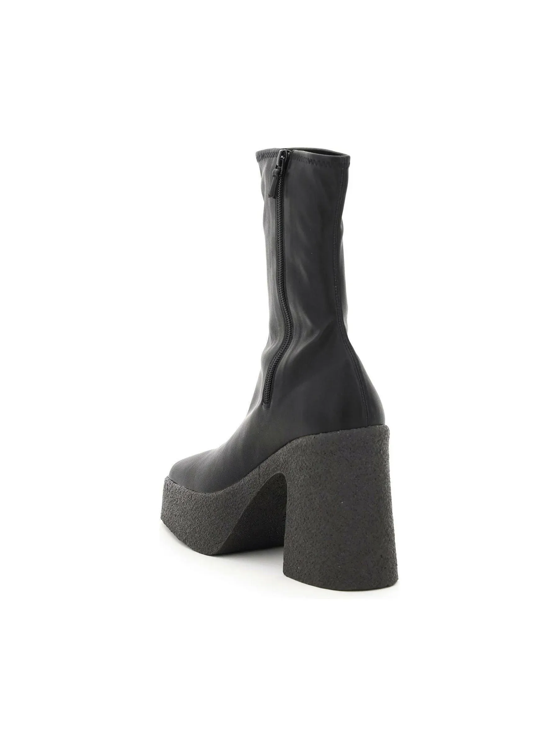 Faux Leather Platform Boots