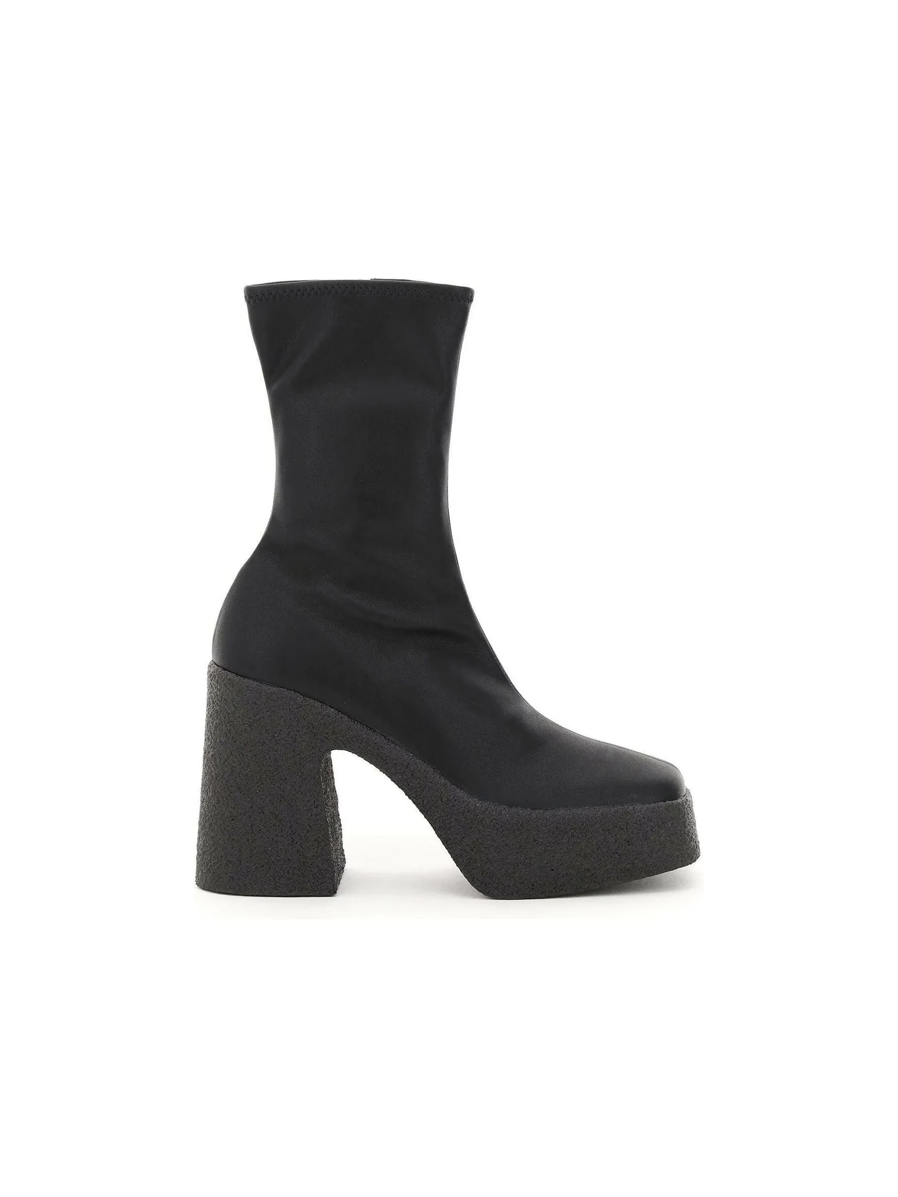 Faux Leather Platform Boots