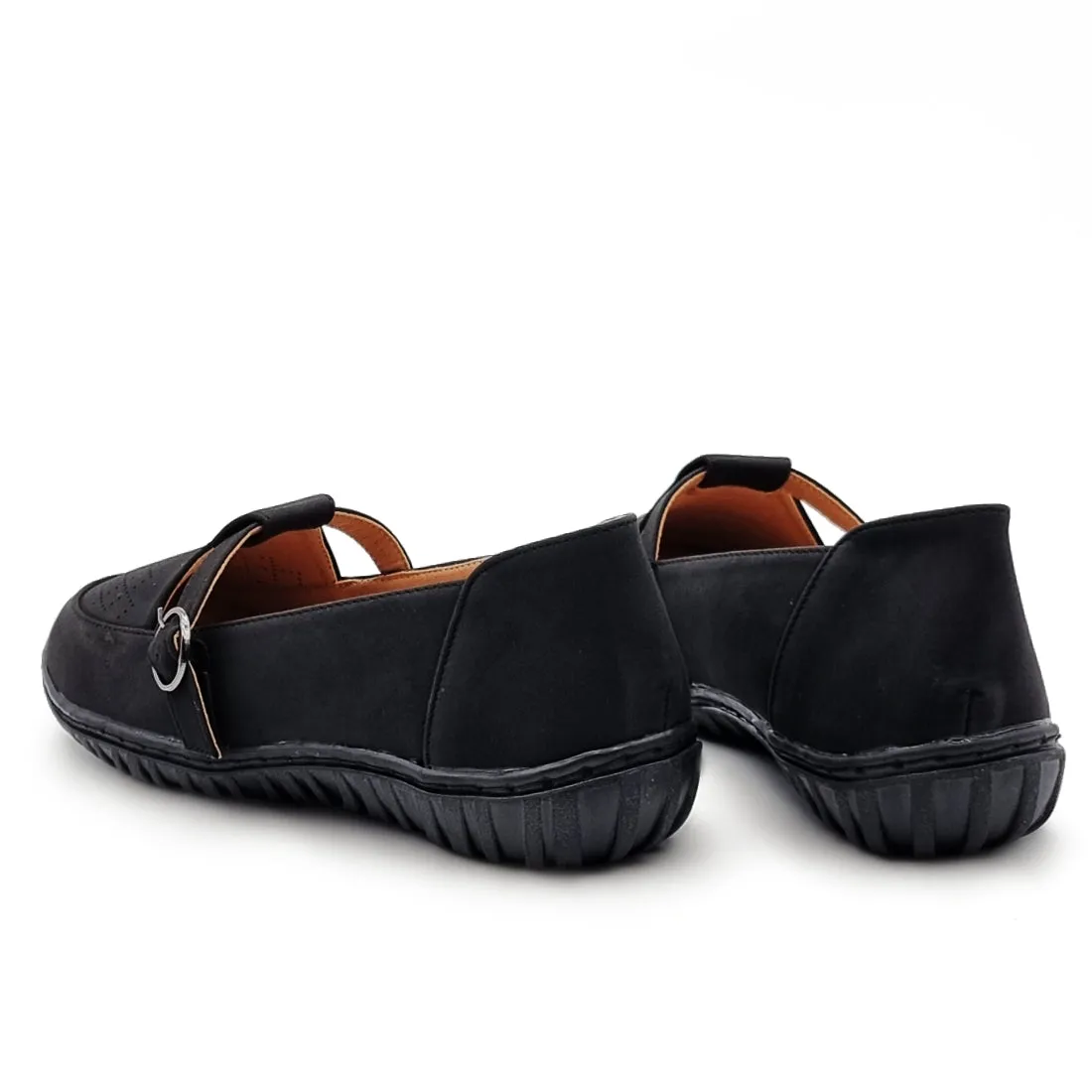 Faux Suede Slip On Flat Shoes