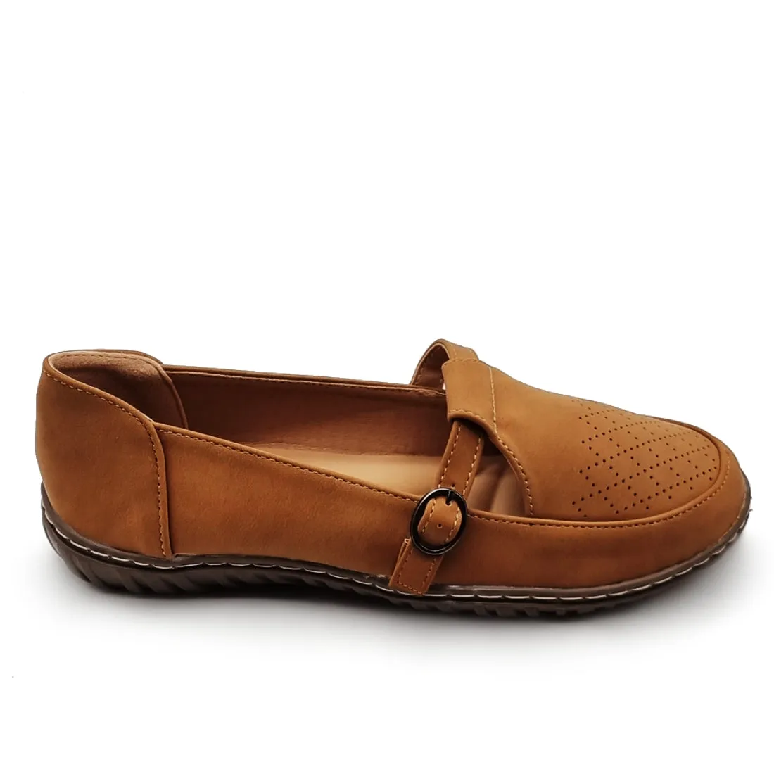 Faux Suede Slip On Flat Shoes