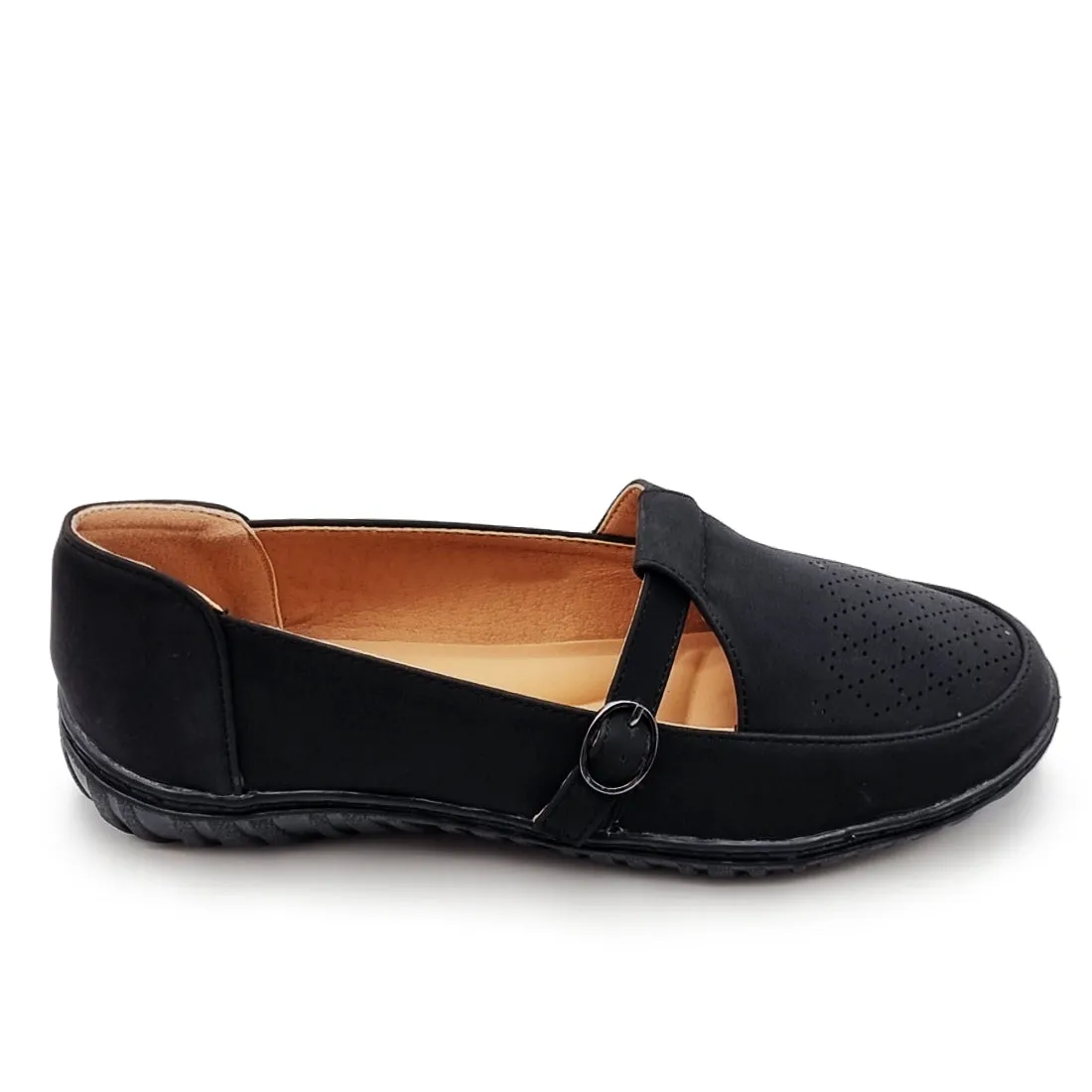 Faux Suede Slip On Flat Shoes