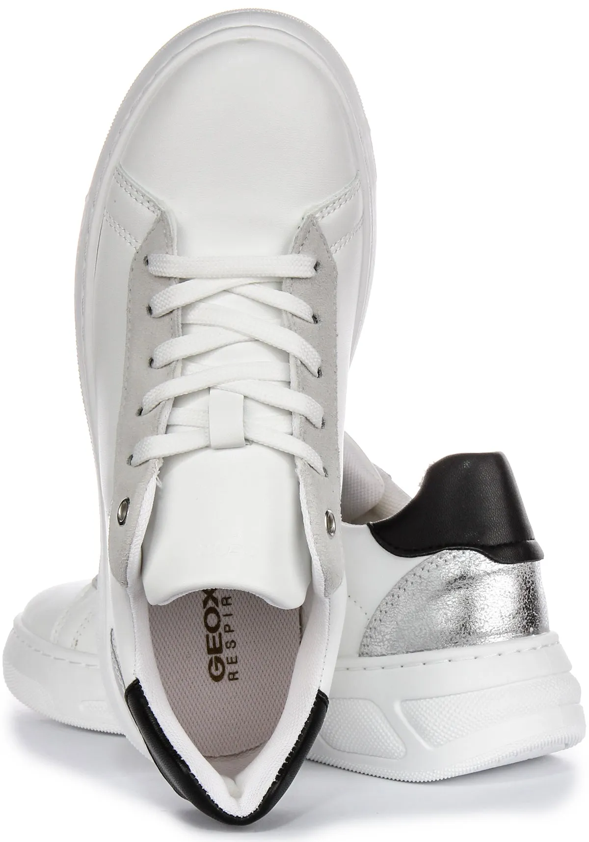Geox D Ljuba A In Whitsilver For Women