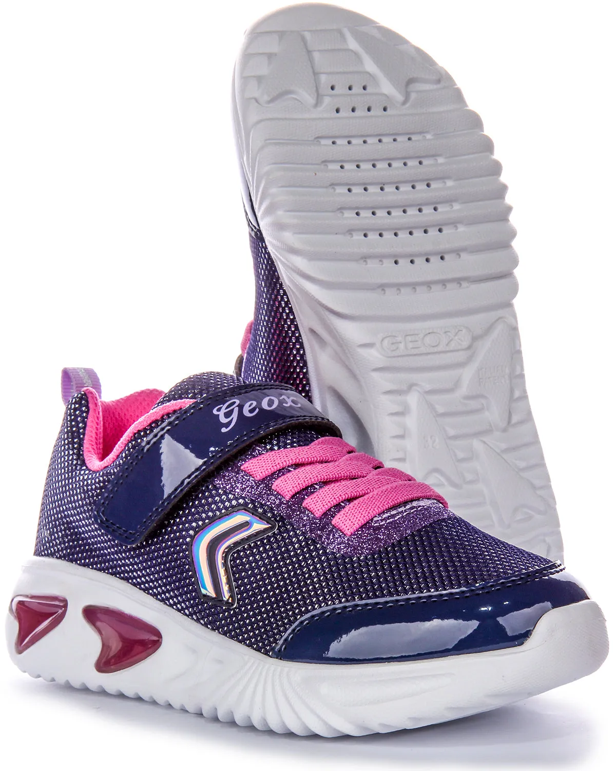 Geox J Assister G. A In Navy Pink For Infants