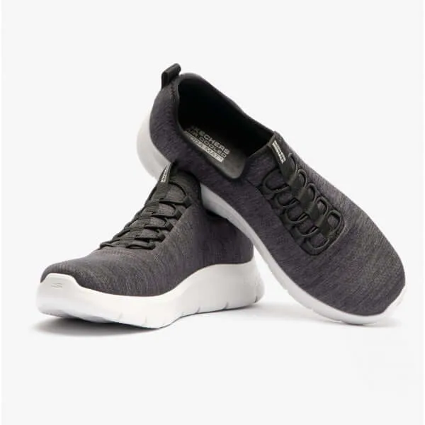 GO WALK FLEX-ULTRA Mens Trainers Black/White