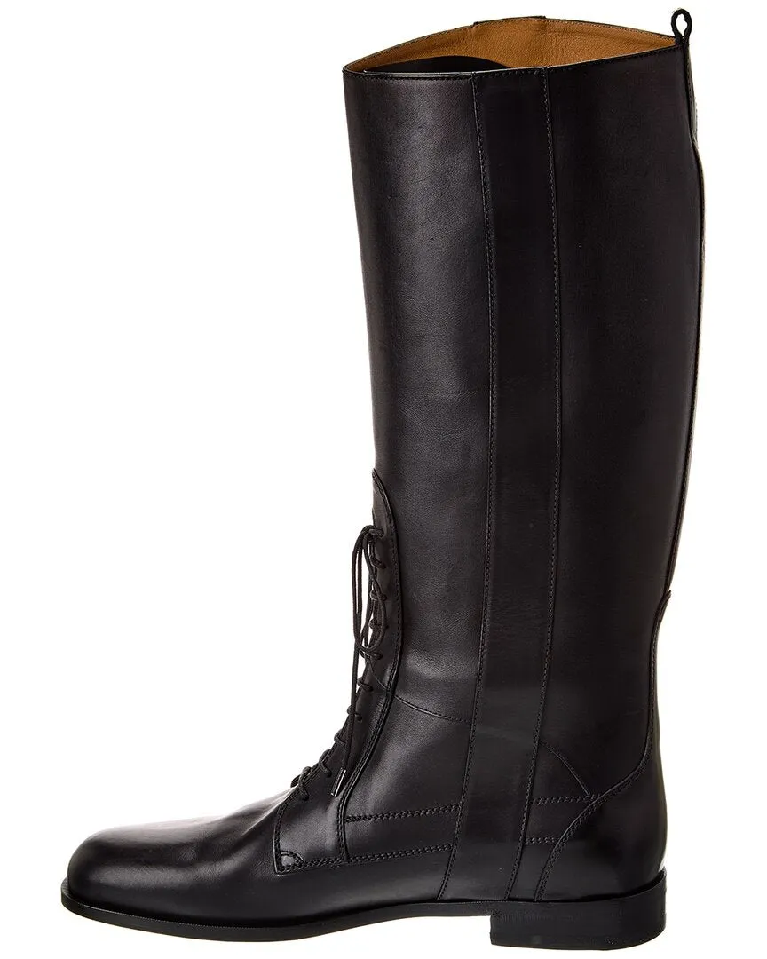 Gucci Leather Knee-High Boot