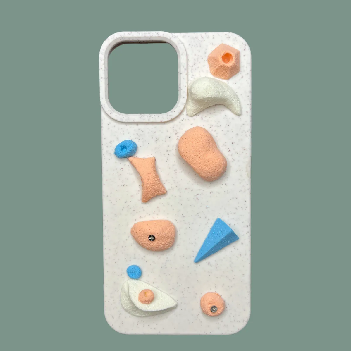 Handmade Rock Climbing Phone Case with Custom Holds - B1