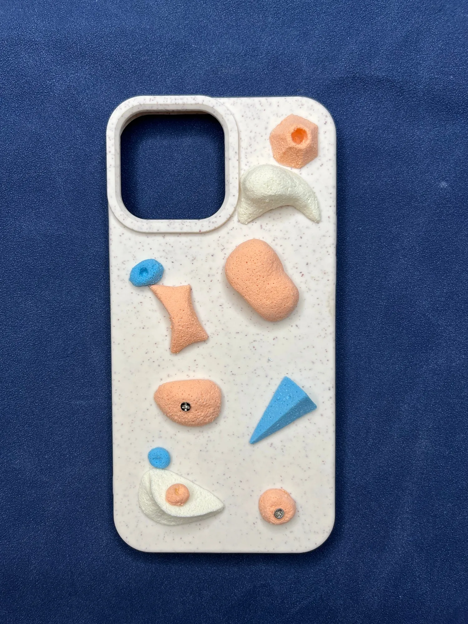 Handmade Rock Climbing Phone Case with Custom Holds - B1