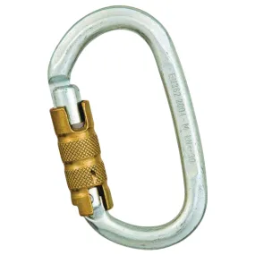 Hardened Steel Oval Carabiner – Keylock, 30kN Heavy Duty Climbing Carabiner