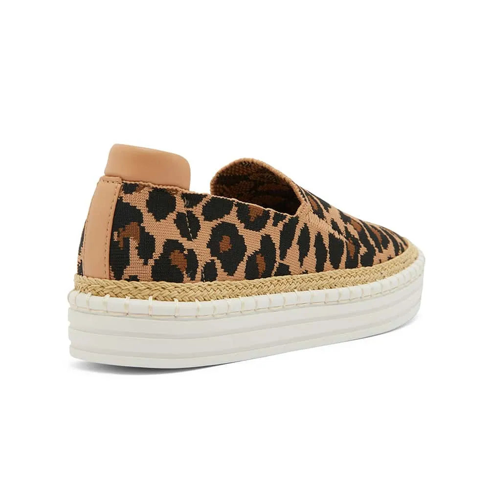 Heart Sneaker in Leopard Smooth