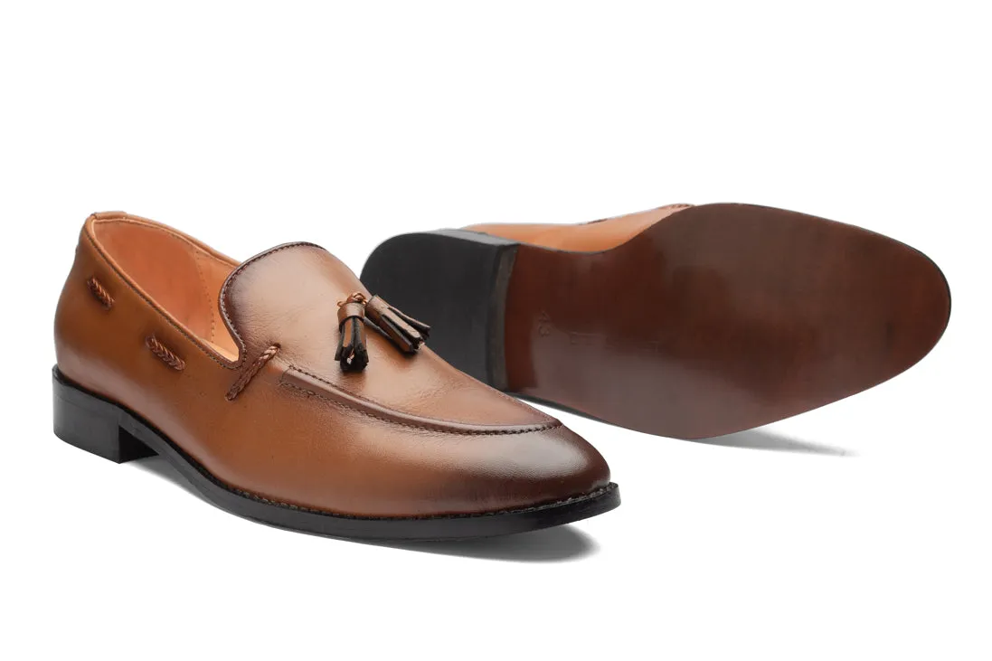 Kash 2 Tassel Loafers - Tan