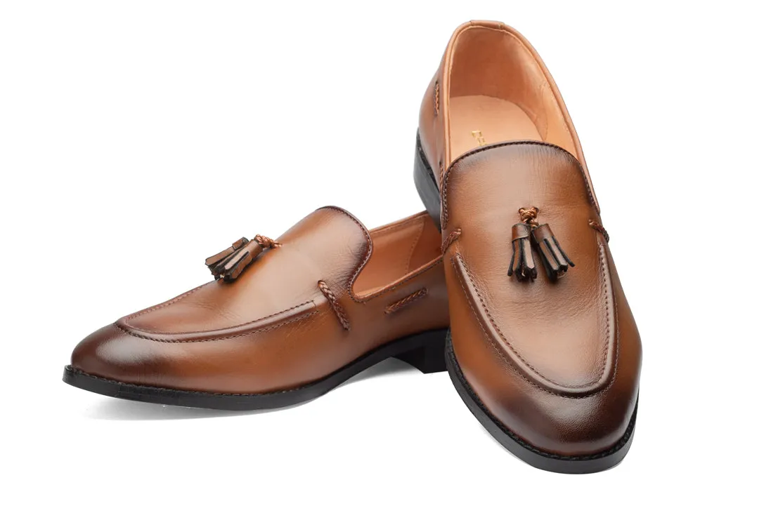 Kash 2 Tassel Loafers - Tan