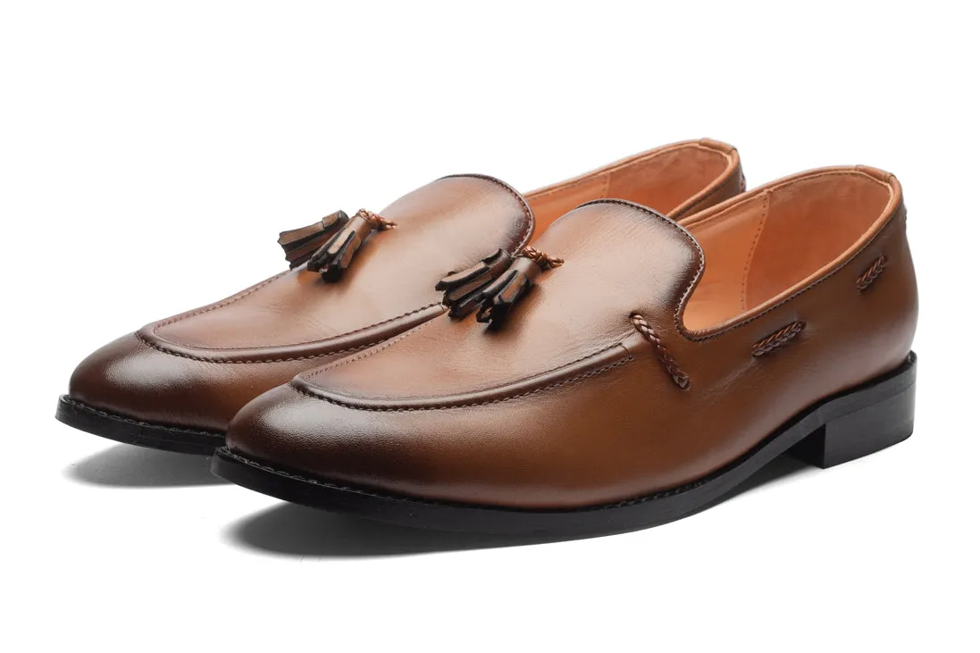 Kash 2 Tassel Loafers - Tan