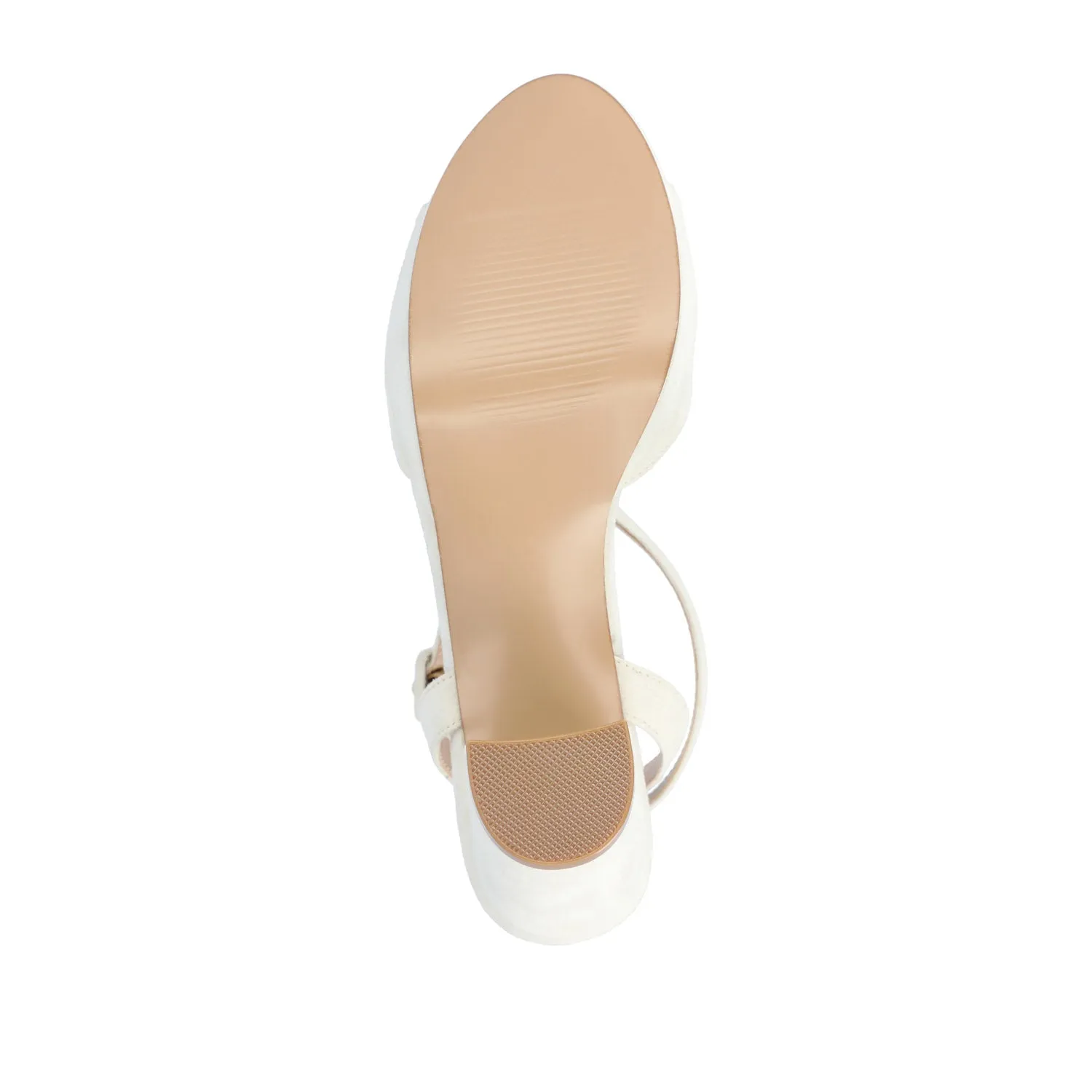NAIRRI FAUX LEATHER STRAPPY HEELS IN WIDE