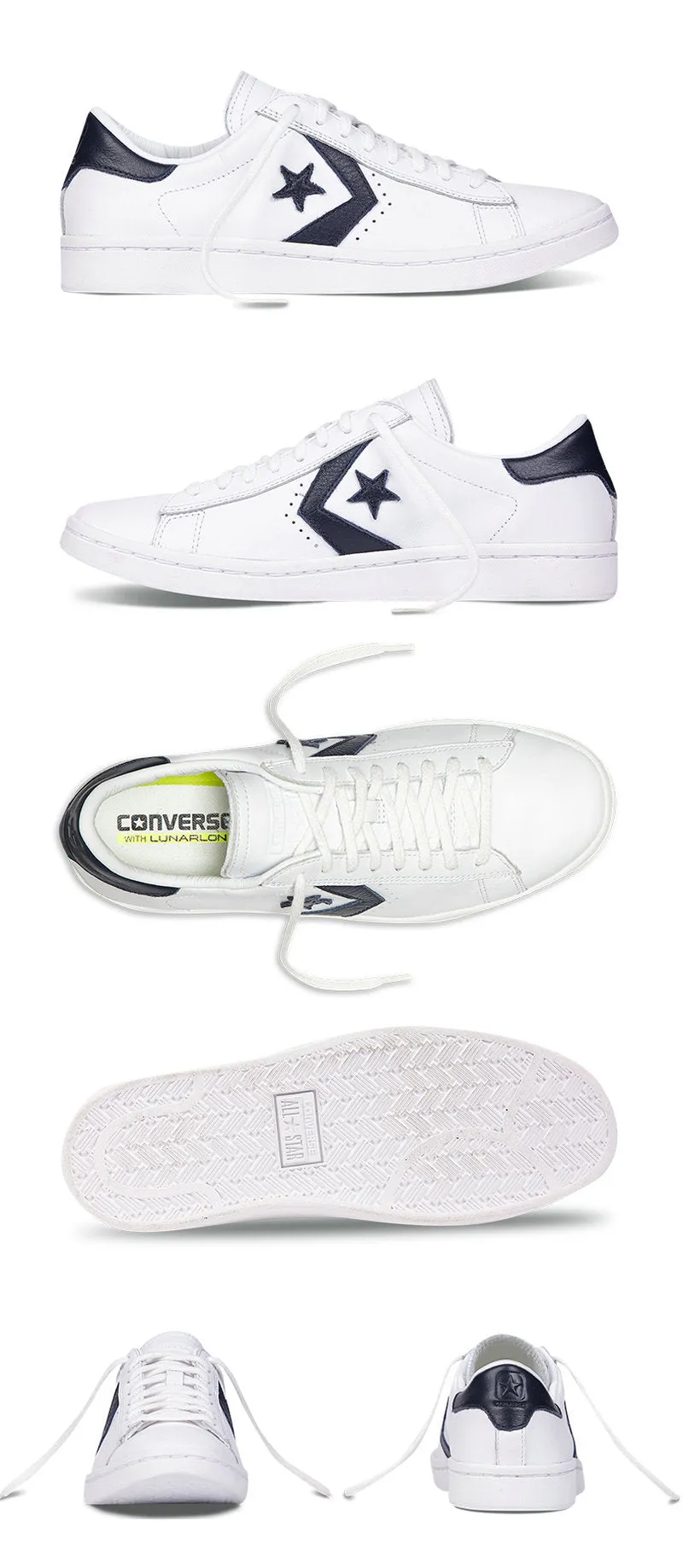 new original Converse Star Player Leather women's sneakers spring and autumn Contrast color Leather Skateboarding Shoes