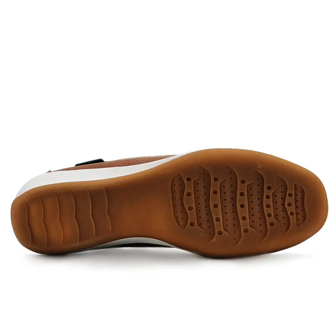 Perforated Vamp Penny Loafers