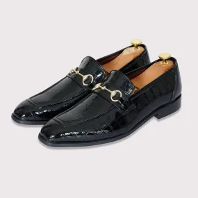 Quinn Buckle Loafers - Black Patent