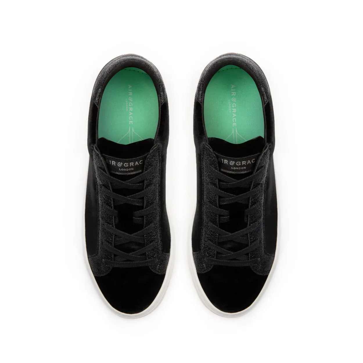Roxy: Black Velvet Trainers