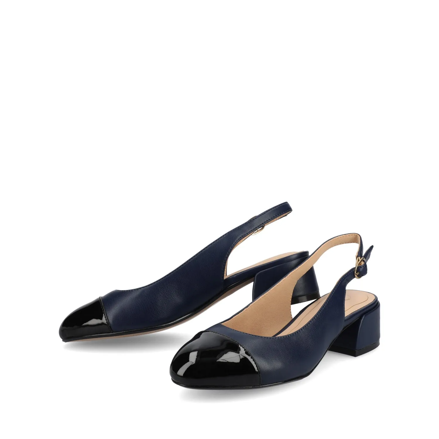 SAMMIE BLOCK HEELS IN FAUX LEATHER