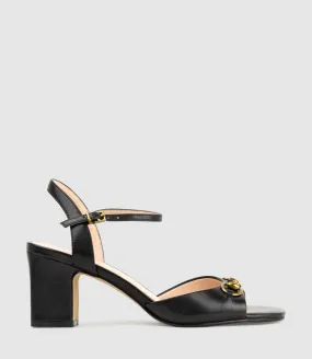 SETRA65 Sandal with Horsebit in Black Calf