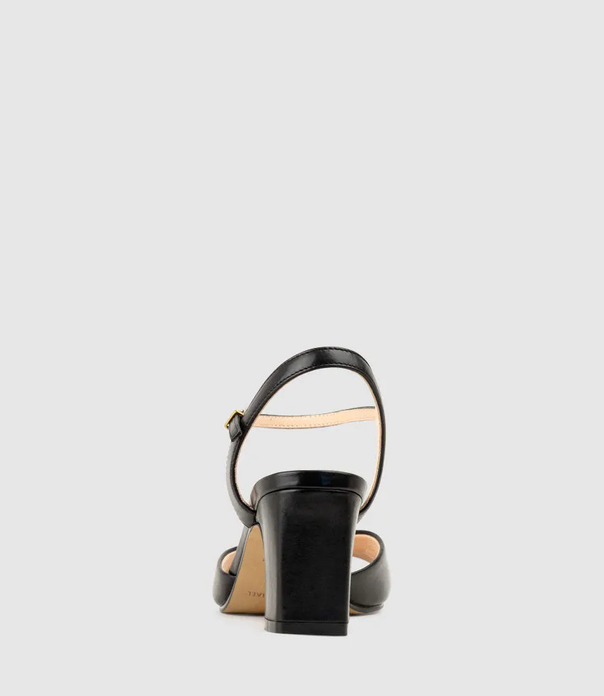 SETRA65 Sandal with Horsebit in Black Calf