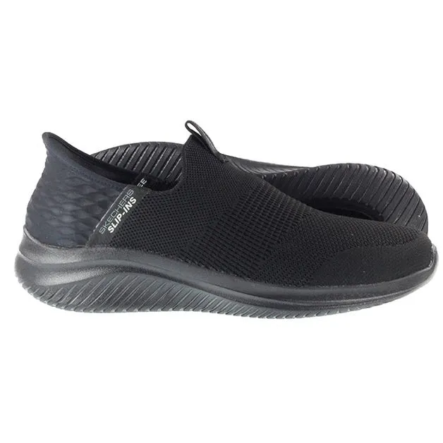Skechers Trainers Mens Slip Ins Ultra Flex 3.0 Smooth Step Black