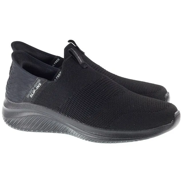 Skechers Trainers Mens Slip Ins Ultra Flex 3.0 Smooth Step Black