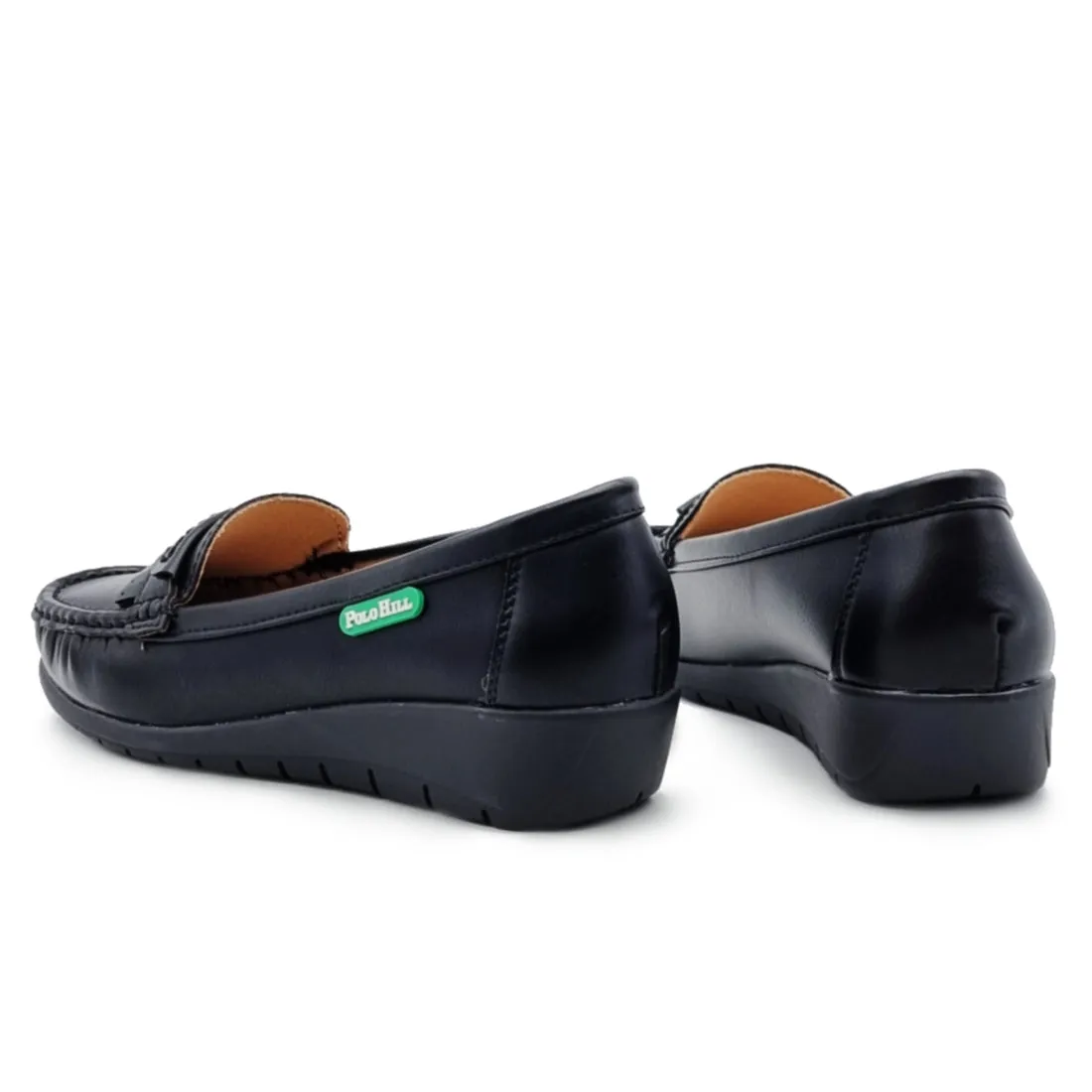 Slip On Kiltie Wedge Loafers Shoes