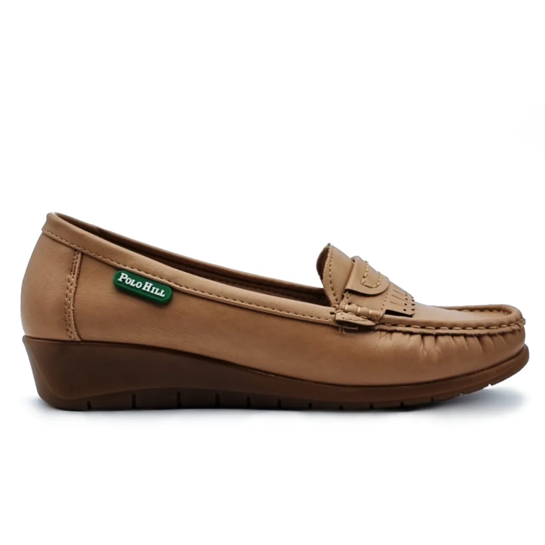 Slip On Kiltie Wedge Loafers Shoes