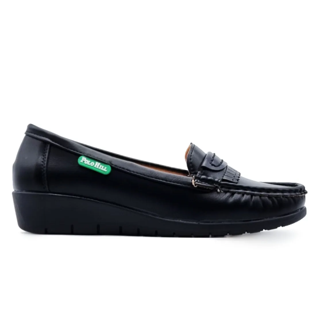 Slip On Kiltie Wedge Loafers Shoes