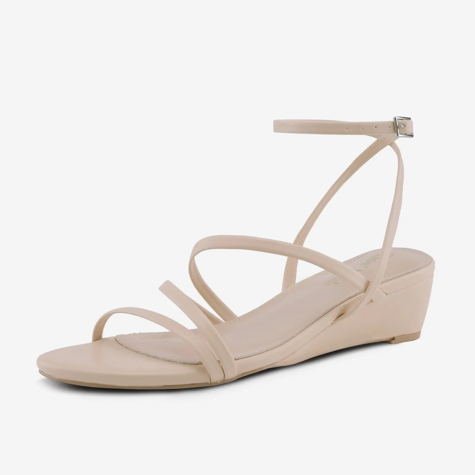 Strappy Ankle Wedge Sandals