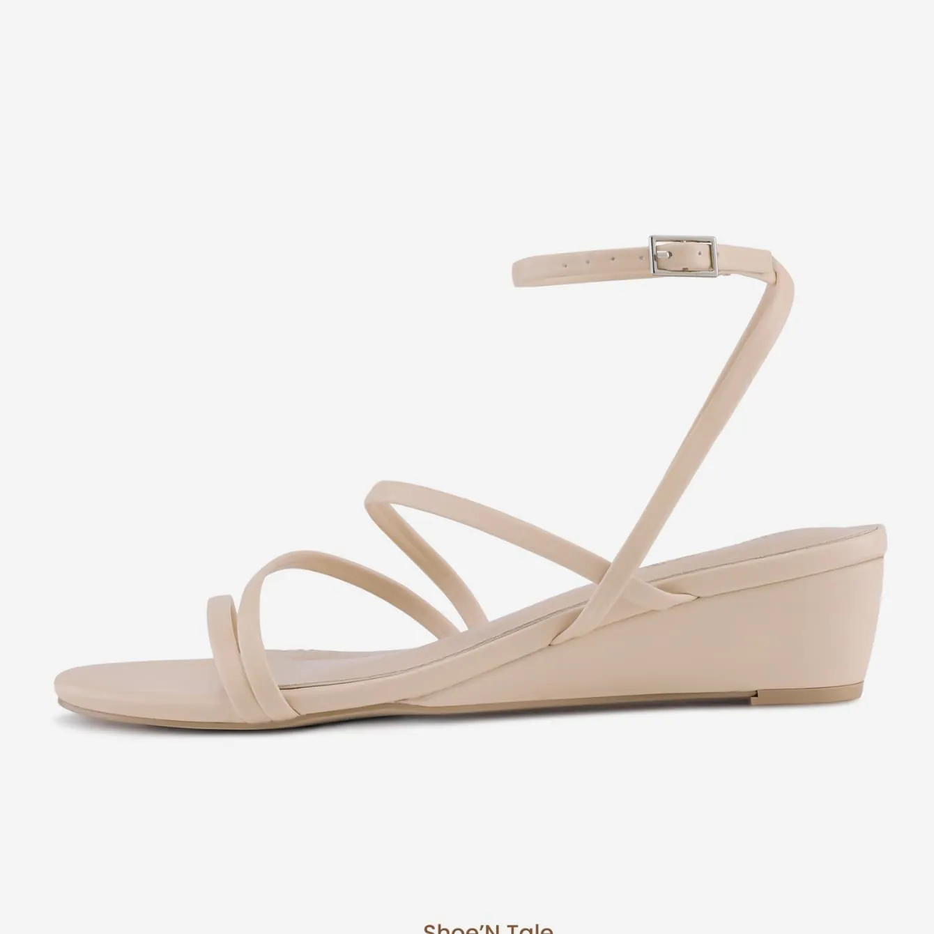 Strappy Ankle Wedge Sandals
