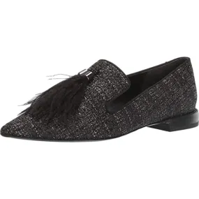 Topaz 6 Black Fabric Franco Sarto Loafers