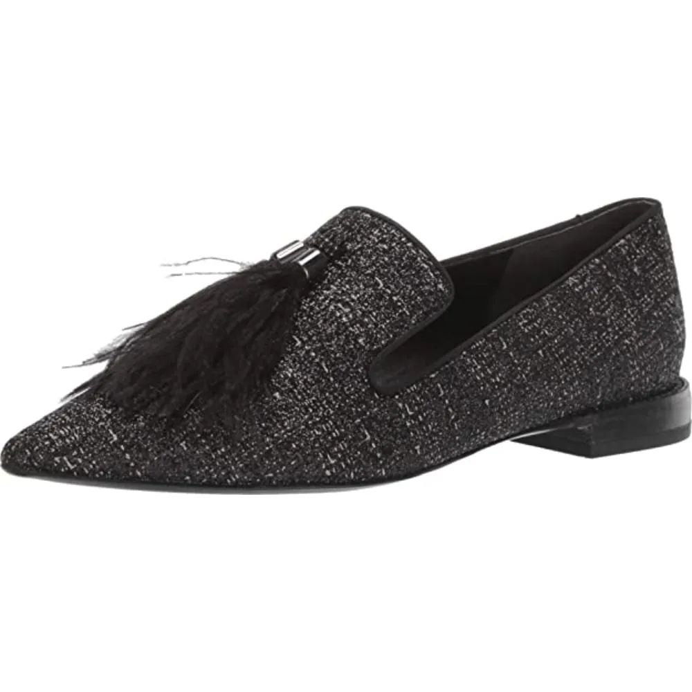 Topaz 6 Black Fabric Franco Sarto Loafers